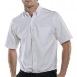 Beeswift Short Sleeve Oxford Shirt White 15.5 BSW13178