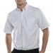 Beeswift Short Sleeve Oxford Shirt White 18 BSW13183