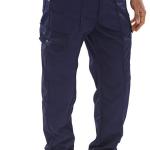 Beeswift Super Click Drivers Trousers Navy Blue 28T BSW13199