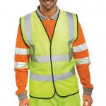 Beeswift High Visibility Waistcoat Full App G Saturn Yellow S WCENGS BSW13384