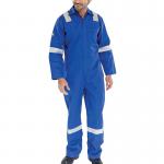 Beeswift Fire Retardant Boilersuit Nordic Design Royal Blue 36 BSW13411