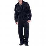 Beeswift Click Premium Boilersuit Stretch-Plus Black 38 BSW13450