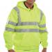 Beeswift Zip Up Hooded High Visibility Sweatshirt Saturn Yellow 3XL BSHSSENSY3XL BSW13513
