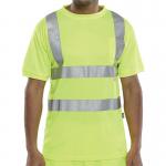 Beeswift Crew Neck High Visibility T-Shirt Saturn Yellow M BSCNTSENSYM BSW13514