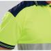 Beeswift PK Two Tone High Visibility Short Sleeve Polo Shirt Saturn Yellow/Navy Blue M BSW13542