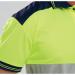 Beeswift PK Two Tone High Visibility Short Sleeve Polo Shirt Saturn YellowNavy Blue M BSW13542