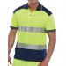 Beeswift PK Two Tone High Visibility Short Sleeve Polo Shirt Saturn YellowNavy Blue M CPKSTTENSYM BSW13542