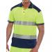 Beeswift Two Tone High Visibility Short Sleeve Polo Shirt Saturn YellowNavy Blue 3XL CPKSTTENSY3XL BSW13546