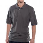 Beeswift Click Short Sleeve Polo Shirt Grey L BSW13811