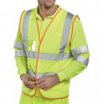 Beeswift BSafe Multipurpose High Visibility Vest Pre-pack Saturn Yellow M BSW13901