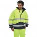 Beeswift Europa High Visibility Bomber Jacket Saturn YellowNavy Blue M EBJSYNM BSW13998