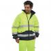 Beeswift Europa High Visibility Bomber Jacket Saturn YellowNavy Blue 2XL EBJSYN2XL BSW14001