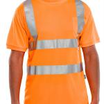 Beeswift Crew Neck High Visibility T-Shirt Orange 4XL BSW14461