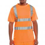 Beeswift Crew Neck High Visibility T-Shirt Orange L BSW14463