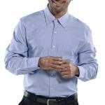 Beeswift Oxford Long Sleeve Shirt Blue 16 OXSLSB16 BSW15194