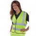 Beeswift High Visibility Short Length Waistcoat App G Saturn Yellow 2XL BSW15314