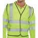 Beeswift High Visibility Short Length Waistcoat App G Saturn Yellow 2XL BSW15314