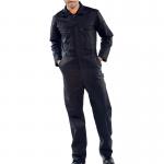 Beeswift Super Click Heavyweight Boilersuit Black 38 BSW15369