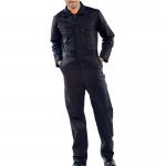 Beeswift Super Click Heavyweight Boilersuit Black 54 PCBSHWBL54 BSW15377