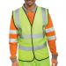 Beeswift High Visibility Waistcoat Full App G Saturn Yellow 6XL BSW15907