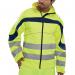 Beeswift Eton High Visibility Soft Shell Jacket Saturn Yellow/Navy Blue 4XL BSW16270