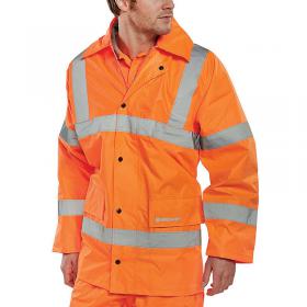 Beeswift High Visibility EN471 Lightweight Jacket Orange 4XL TJ8OR4XL BSW16815