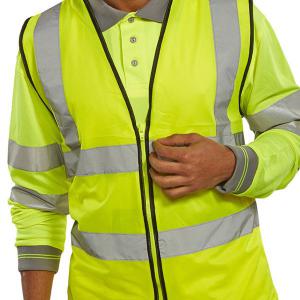 Image of Beeswift High Visibility Waistcoat Zip Fastened BSW16837