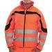 Beeswift Eton High Visibility Soft Shell Jacket OrangeBlack 4XL BSW16887