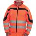 Beeswift Eton High Visibility Soft Shell Jacket OrangeBlack L BSW16888