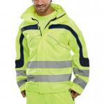 Beeswift Eton High Visibility Breathable EN471 Jacket Saturn Yellow 4XL BSW16894