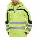 Beeswift Eton High Visibility Breathable EN471 Jacket Saturn Yellow 6XL ET45SY6XL BSW16896
