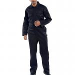 Beeswift Click Polycotton Regular Boilersuit Black 40 RPCBSBL40 BSW17029