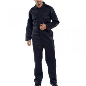 Beeswift Click Polycotton Regular Boilersuit Black 42 RPCBSBL42 BSW17030
