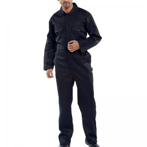 Supertouch Beeswift Click Polycotton Regular Boilersuit Black 44