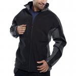 Beeswift Soft Shell Jacket Black/Grey S BSW17068