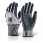 Beeswift Microfoam Nitrile Cut 3 Gloves Black XL KS3XL BSW17158