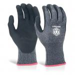 Beeswift Microfoam Nitrile Cut 5 Gloves Black S KS5S BSW17161
