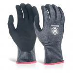 Beeswift Microfoam Nitrile Cut 5 Gloves Black XL KS5xL BSW17162
