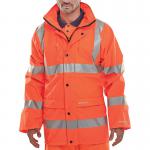 Beeswift Super B-Dri High Visibility Breathable Jacket Orange 3XL BSW17336