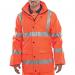 Beeswift Super B-Dri High Visibility Breathable Jacket Orange 3XL BSW17336