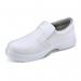 Beeswift Micro-Fibre Steel Toe S2 Slip-On Shoe 1 Pair White 12 BSW18043