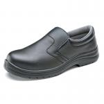 Beeswift Micro-Fibre Steel Toe S2 Slip-On Shoe 1Pr Black 6 CF83306 BSW18047