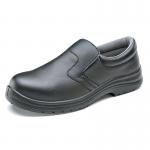 Beeswift Micro-Fibre Steel Toe S2 Slip-On Shoe 1Pr Black 8 CF83308 BSW18049