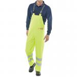 Beeswift Bib and Braces Fire Retardant Anti-Static High Visibility Saturn Yellow L BSW18355