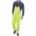 Beeswift Bib and Braces Fire Retardant Anti-Static High Visibility Saturn Yellow L BSW18355