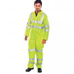 Beeswift Tesla Boilersuit Fire Retardant High Visibility EN471 Saturn Yellow 38 CFRASTEBSSY38 BSW18887