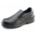 Beeswift Ladies Dual Density PU S1 Slip On Shoe 1Pr Black 5 CF12BL05 BSW19484