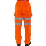 Beeswift High Visibility Fleece Jogging Bottoms BSW19521
