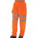 Beeswift High Visibility Fleece Jogging Bottoms Orange S BSJBORS BSW19524