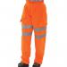 Beeswift High Visibility Fleece Jogging Bottoms Orange 3XL BSW19527